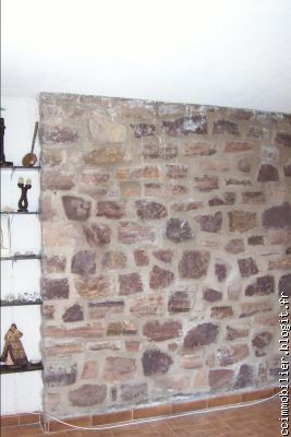 détail du mur